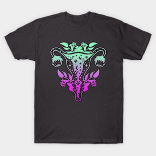 Floral Uterus T-Shirt